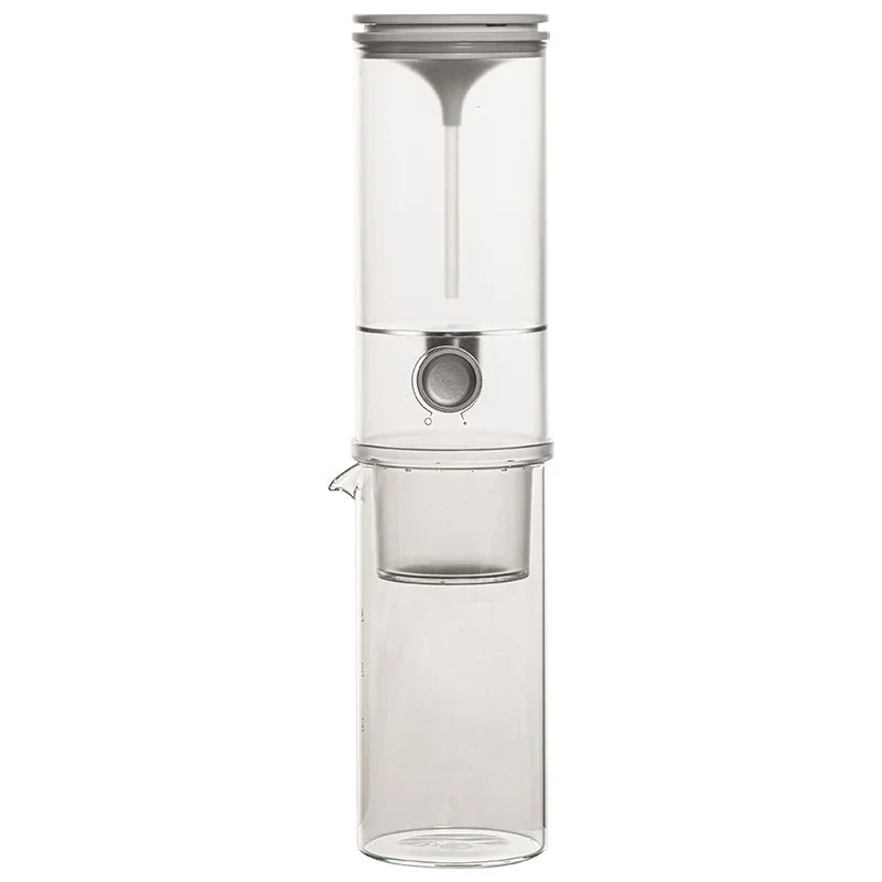 Cafetera Cold Drip Portátil de Vidrio – Sistema de Café Helado y Cold Brew de Gran Capacidad