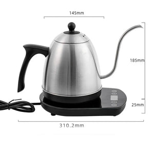 Hervidor Eléctrico Inteligente de Cuello de Cisne 800 ml con Control de Temperatura Constante – Acero Inoxidable 304 y 1200 W