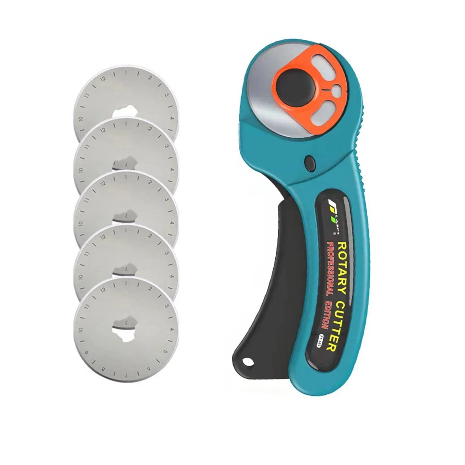 Cúter Rotativo de 45 mm para Tela, Papel y Cuero con Hoja Circular de Precisión