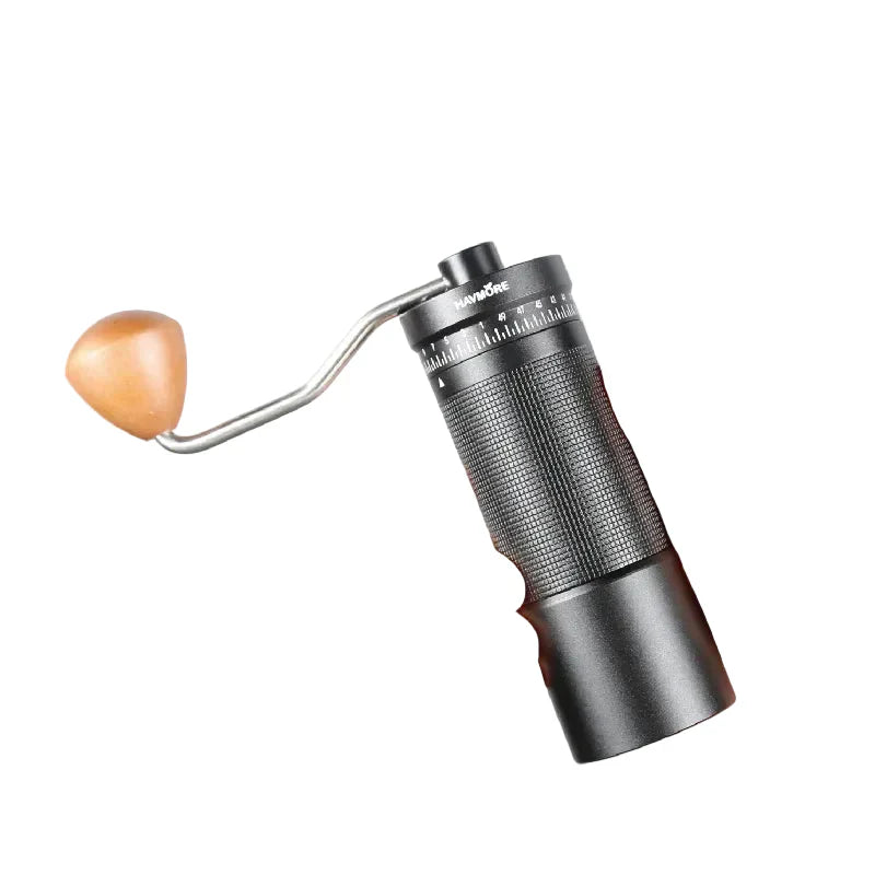 Molino de Café Manual Portátil con Muelas Cónicas de 38 mm – Cuerpo de Aluminio y Ajuste de Molienda Regulable