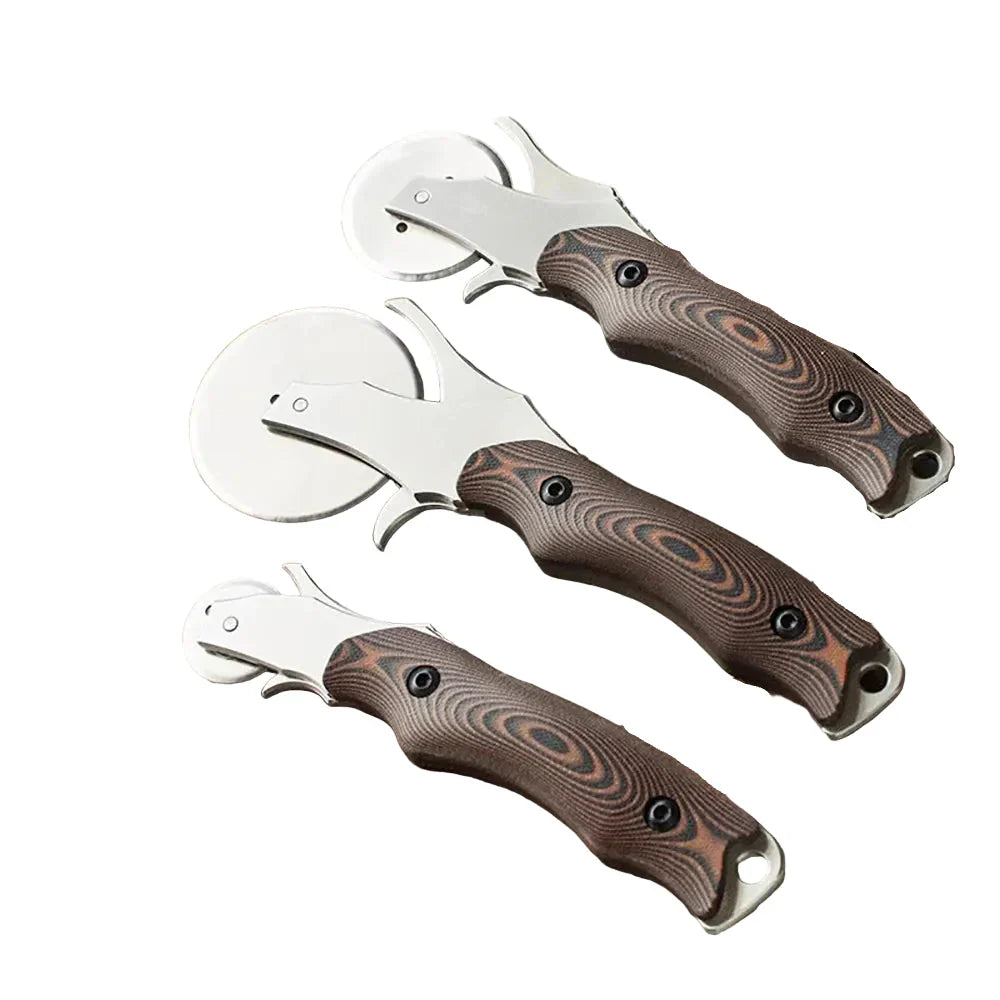 Cúter Rotativo para Cuero con 3 Hojas Circulares de Acero de 28 mm, 45 mm y 60 mm