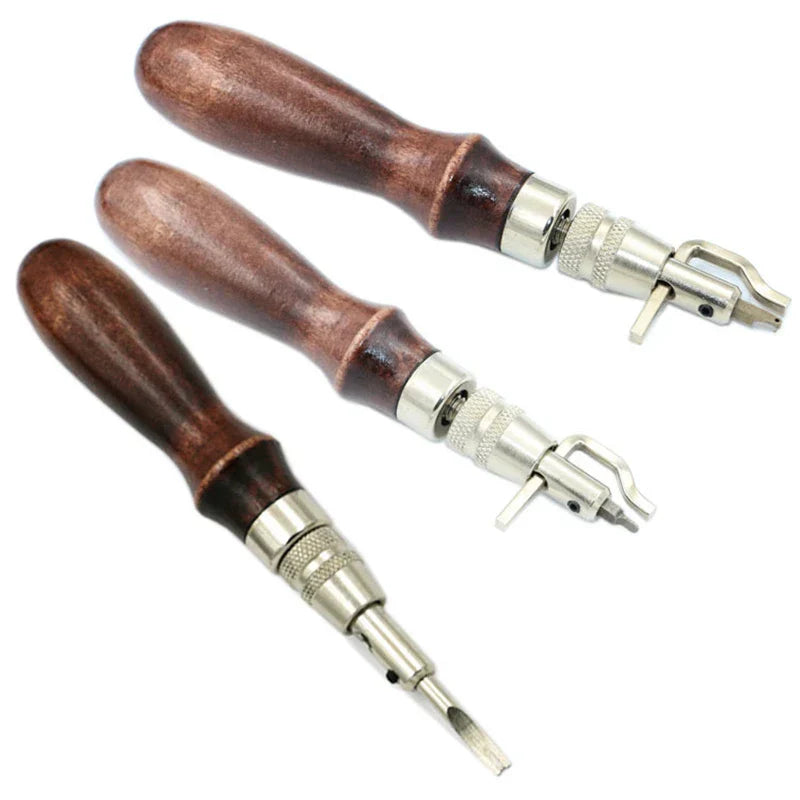 Herramienta 7 en 1 para Trabajo en Cuero de Madera y Acero  Multifunción para Grabado, Acabado de Bordes y Preparación de Costuras