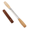Cuchillo de Tracción para Madera con Hoja de Acero SK5 y Mango de Madera de Haya – Herramienta para Descortezar y Dar Forma a la Madera