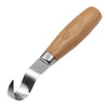 Set de Cuchillos para Tallado en Madera de Acero Inoxidable con Mangos de Haya – Cuchillo de Gancho y Cuchillo Recto para Talla de Precisión