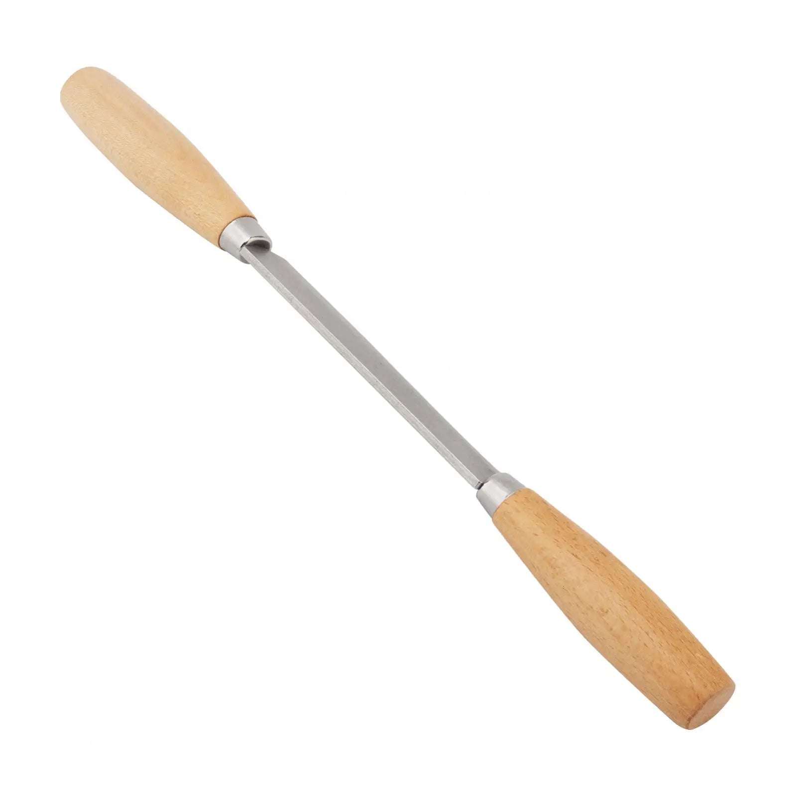 Cuchillo de Tracción para Madera con Hoja de Acero SK5 y Mango de Madera de Haya – Herramienta para Descortezar y Dar Forma a la Madera