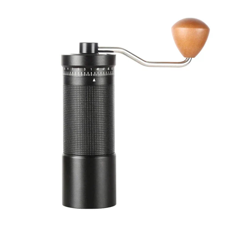 Molino de Café Manual Portátil con Muelas Cónicas de 38 mm – Cuerpo de Aluminio y Ajuste de Molienda Regulable