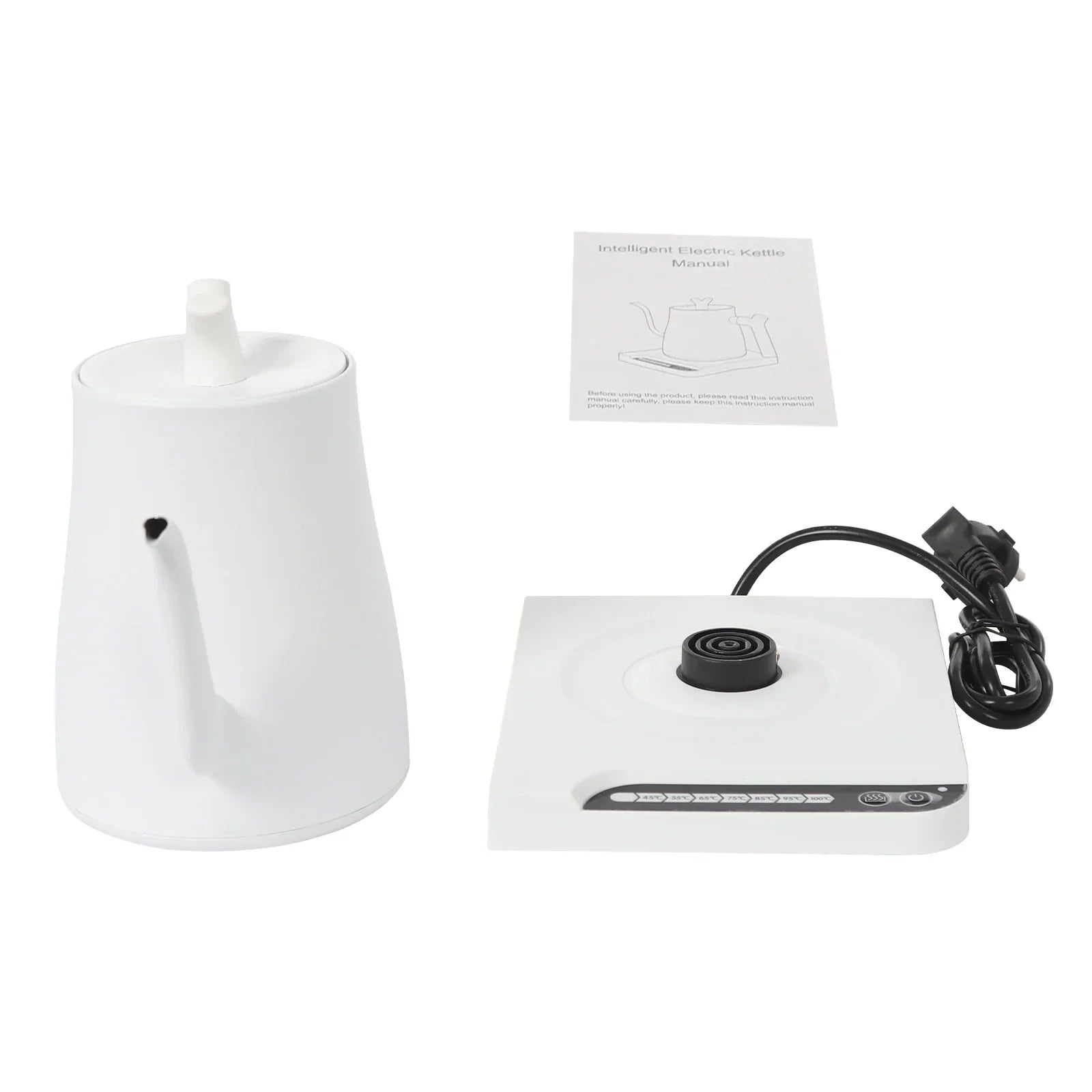 1L Electric Gooseneck Kettle with Temperature Control – 304 Stainless Steel, 1000W, 220V