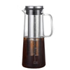 Jarra de Café Cold Brew de Vidrio con Filtro de Acero Inoxidable – 1000 ml / 1400 ml para Café Helado, Té e Infusiones