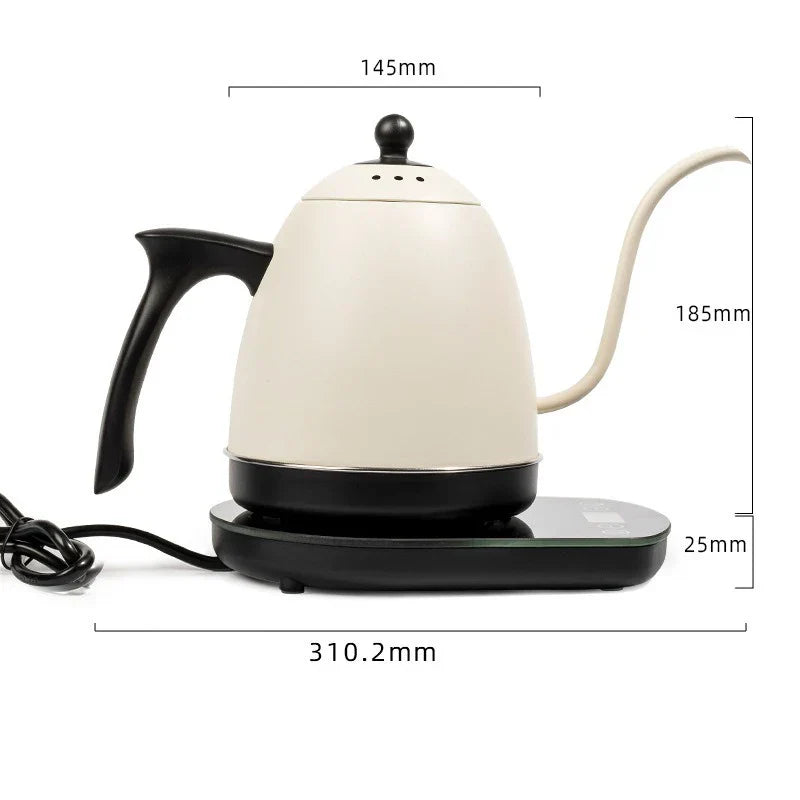 Hervidor Eléctrico Inteligente de Cuello de Cisne 800 ml con Control de Temperatura Constante – Acero Inoxidable 304 y 1200 W