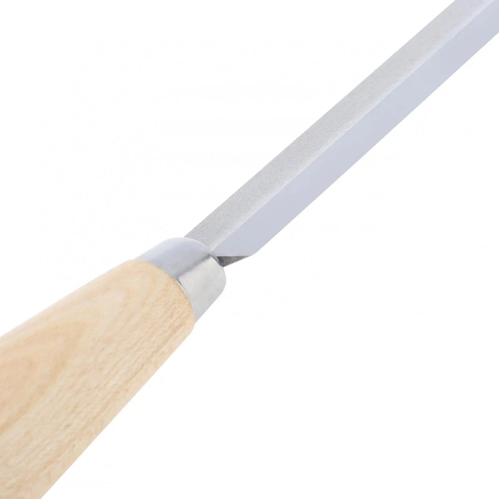 Cuchillo de Tracción para Madera con Hoja de Acero SK5 y Mango de Madera de Haya – Herramienta para Descortezar y Dar Forma a la Madera